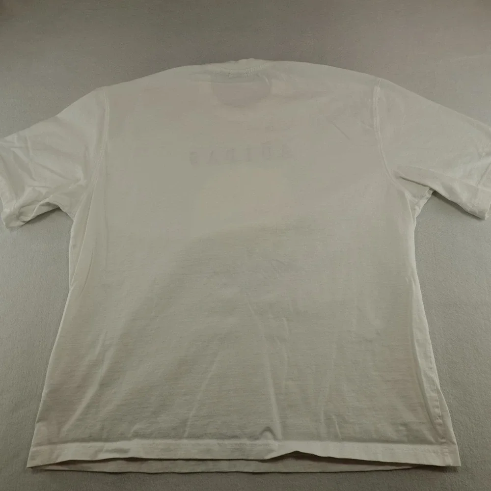 Adidas‎ T-Shirt Men XL White Island Country Club Scenic Graphic Tee Flaws